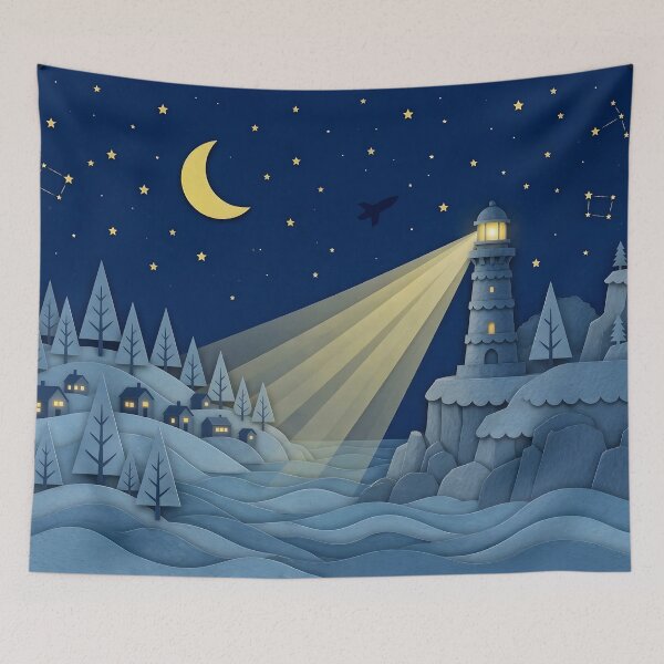 Item preview, Lighthouse in the Starlight designed and sold by Xeneros.