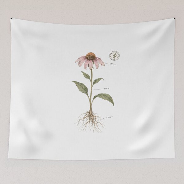 Item preview, Field Botany Club Wildflower Badge designed and sold by Inkworksbyshery.
