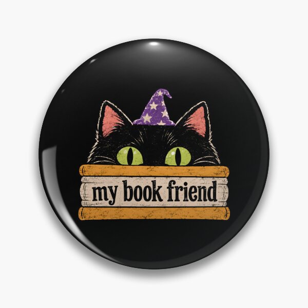 Artikelvorschau, Schwarze Katze liest Bücher – Mein Bücherfreund entworfen und verkauft von DemureArtsy.