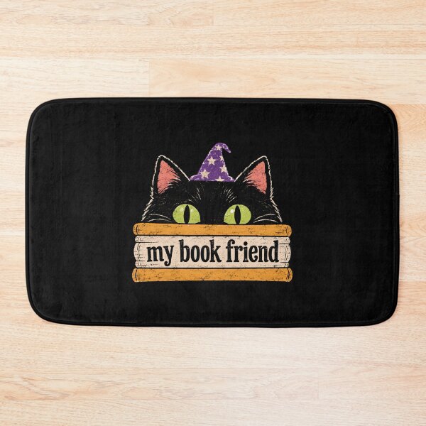 Item preview, Black Cat Reading Books My Book Friend designed and sold by DemureArtsy.