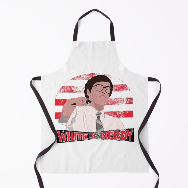 Item preview, White & Nerdy Weird Al Illustration – Retro Style Distressed Design designed and sold by All in Good Fun.