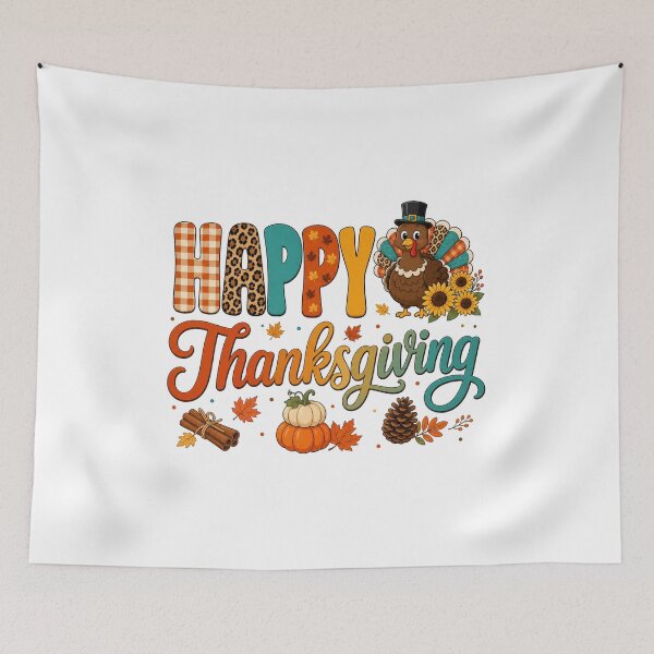 Item preview, Happy Thanksgiving Turkey Shirt Fall Holiday Tee designed and sold by CerealBoxInk.