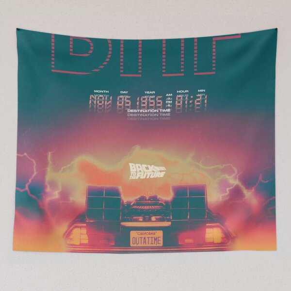 Item preview, DeLorean Time Machine – Vintage Poster designed and sold by sailor-moon92.