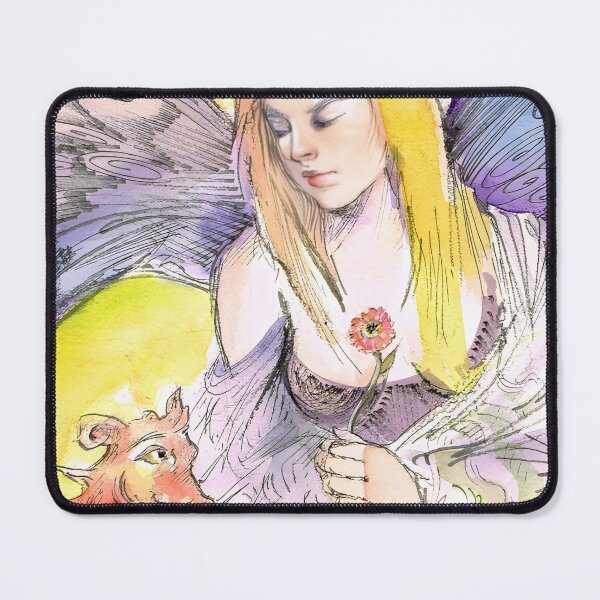 Item preview, Enchanted Fairy with Little Red Dragon designed and sold by tbartstay.