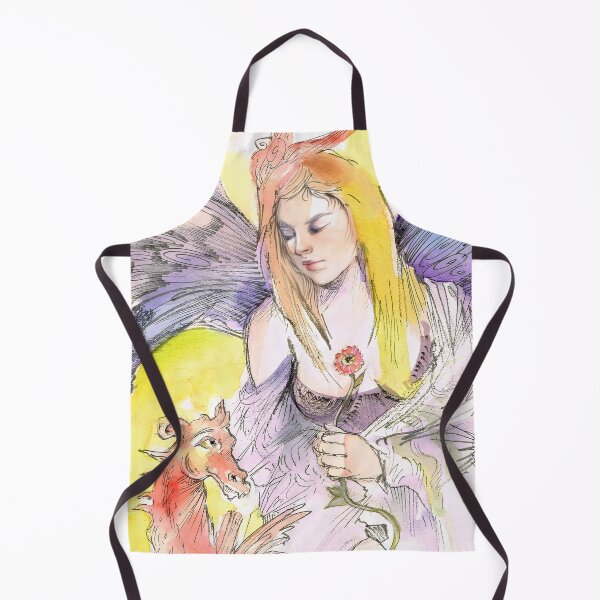 Item preview, Enchanted Fairy with Little Red Dragon designed and sold by tbartstay.