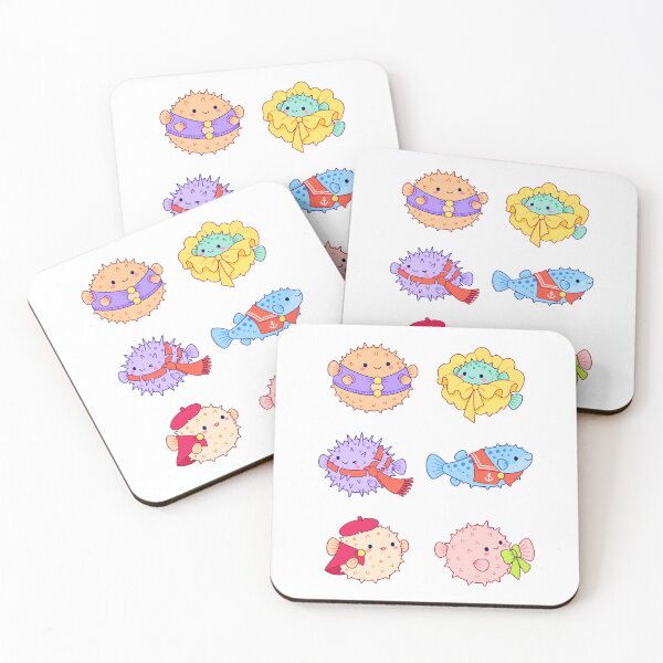 Item preview, Colorful Pufferfish in Outfits designed and sold by Zoolumi.