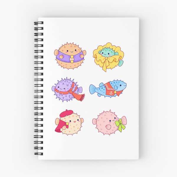Item preview, Colorful Pufferfish in Outfits designed and sold by Zoolumi.