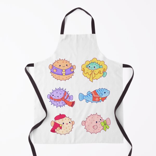 Item preview, Colorful Pufferfish in Outfits designed and sold by Zoolumi.