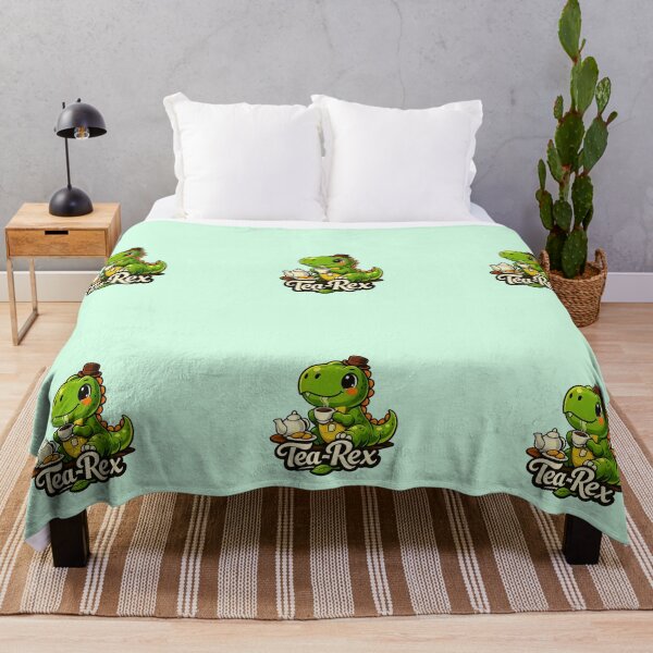 Item preview, Tea‑Rex Funny Dinosaur Quote designed and sold by Dew Drop Designs.