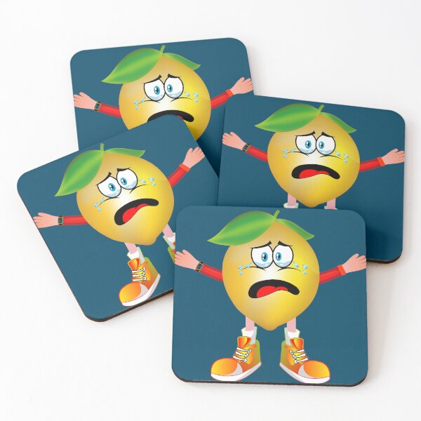 Item preview, Crying Lemon Animated Character Boy Version designed and sold by ExpressiveToon.