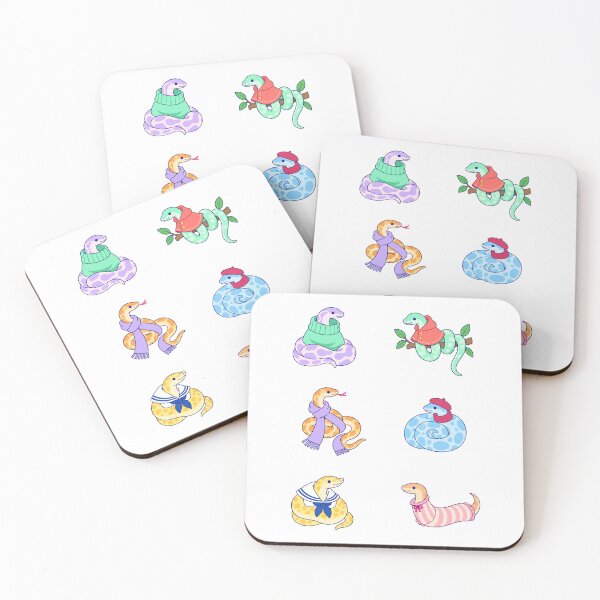 Item preview, Colorful Snakes in Outfits designed and sold by Zoolumi.