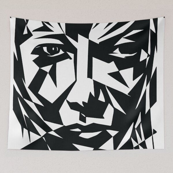 Item preview, Fractured Face - Geometric Portrait Art designed and sold by photossmirnov.