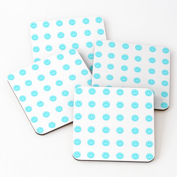 Item preview, Pastel Blue Smiley Faces Sticker Pack/Sheet- Large Size designed and sold by SlimyFish.