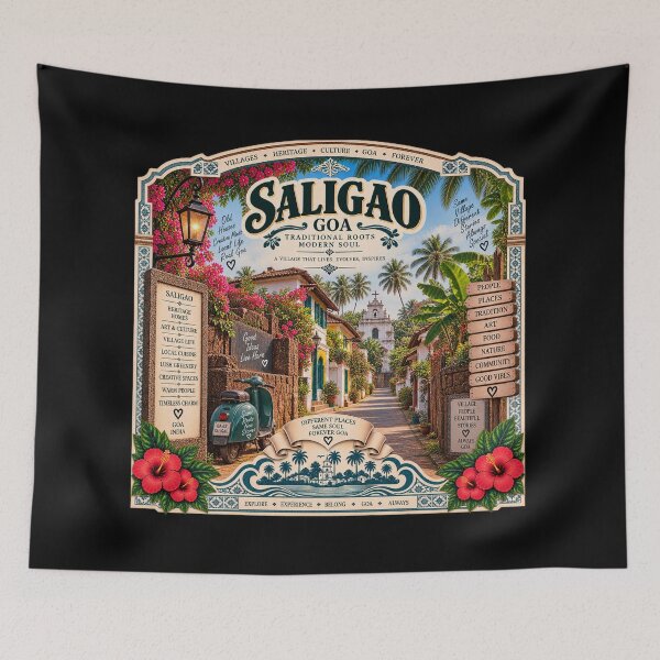 Item preview, Saligão Goa — Traditional Roots · Modern Soul designed and sold by Goanheartprints.
