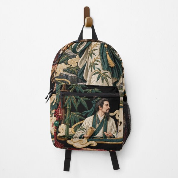 Item preview, Chinese Proverb Embroidery – Three Travellers Learn From Everyone Wisdom Design designed and sold by Emoji Emblems.
