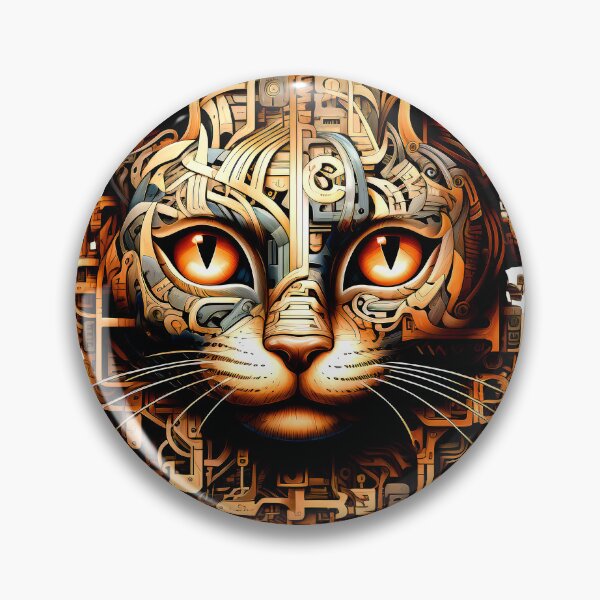 Item preview, Sci-Fi Surreal Fantasy Cosmic Steampunk-Style Mechanical Cat  designed and sold by DEC02.