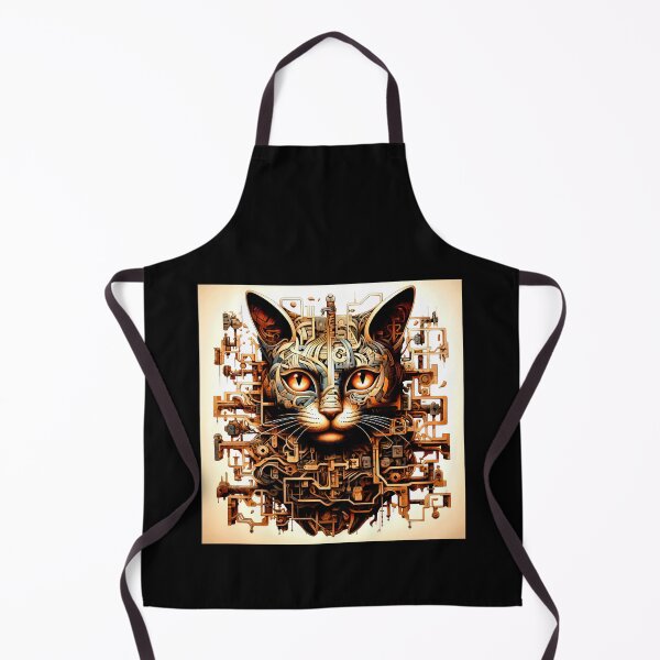 Item preview, Sci-Fi Surreal Fantasy Cosmic Steampunk-Style Mechanical Cat  designed and sold by DEC02.