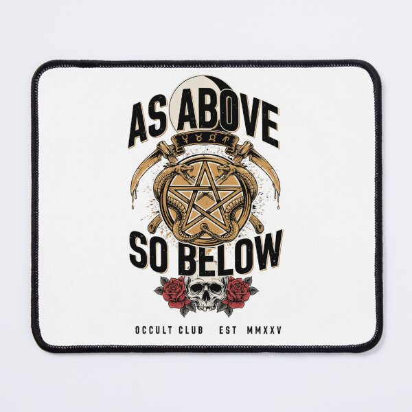 Item preview, Hermetic As Above So Below Occult Symbol Design Graphic Tee v6 designed and sold by DarylWelsh2024.