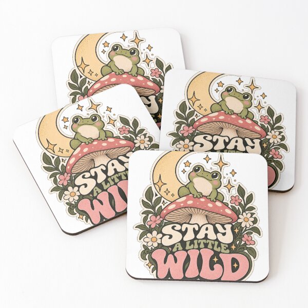 Item preview, Stay A Little Wild – Cute Frog Vintage Nature Aesthetic designed and sold by Créat 213.