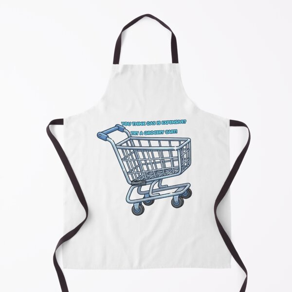 Item preview, You Think Gas Is Expensive Try A Grocery Cart - Funny Shopping Shopping Humor Meme, Funny Inflation Grocery Cart Graphic Sticker designed and sold by SmartPuns.