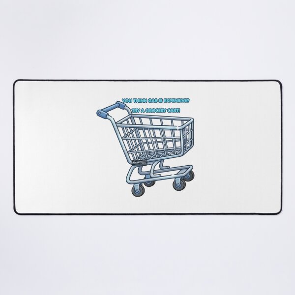 Item preview, You Think Gas Is Expensive Try A Grocery Cart - Funny Shopping Shopping Humor Meme, Funny Inflation Grocery Cart Graphic Sticker designed and sold by SmartPuns.