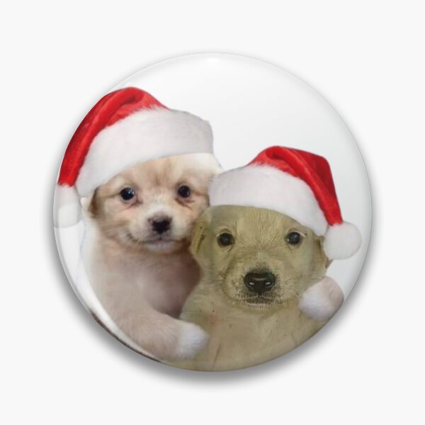 Aperçu de l'œuvre Adorables chiots qui se font des câlins | Noël - Joyeux Noël créée et vendue par DinoMars.