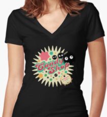 Susuwatari´s Candy Shop Women's Fitted V-Neck T-Shirt