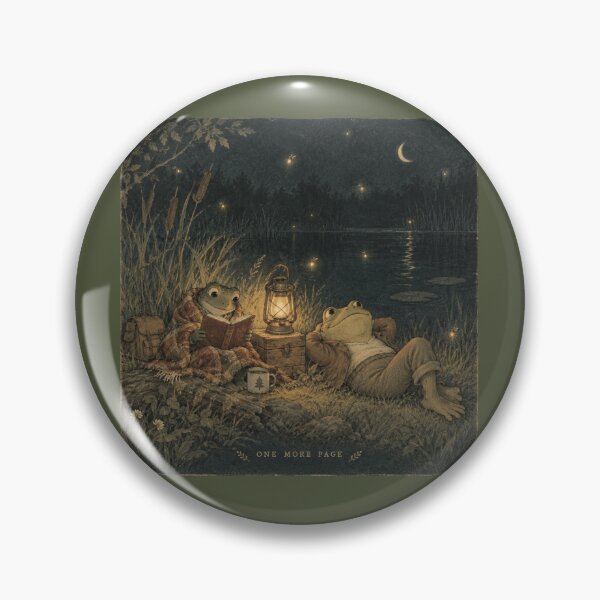 Item preview, Lantern Frog Reader for Bookish Campers designed and sold by POD DYNASTY | Original Print On Demand T-Shirt Graphics.