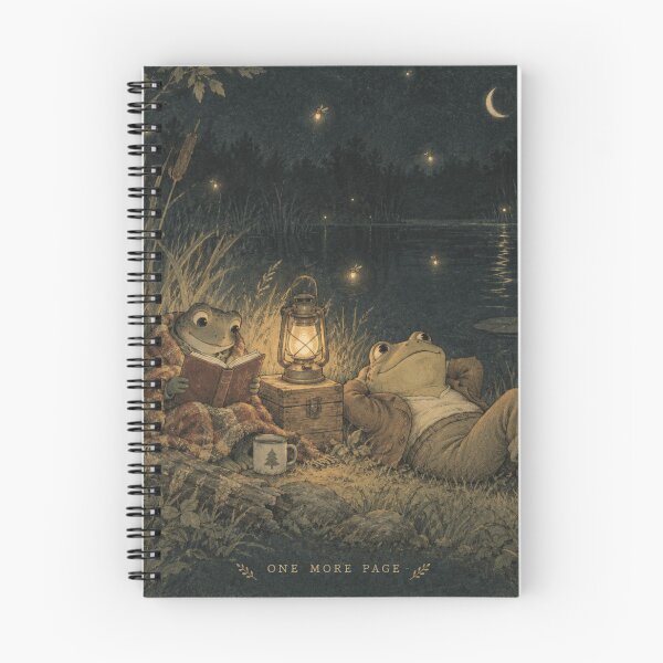 Item preview, Lantern Frog Reader for Bookish Campers designed and sold by POD DYNASTY | Original Print On Demand T-Shirt Graphics.