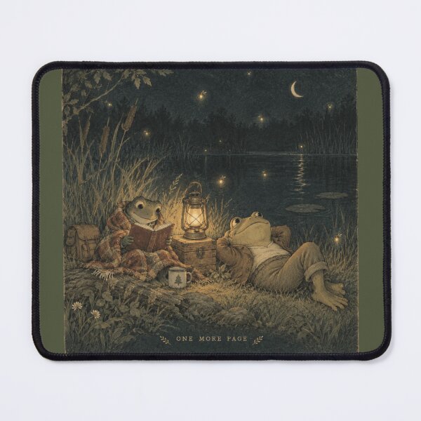 Item preview, Lantern Frog Reader for Bookish Campers designed and sold by POD DYNASTY | Original Print On Demand T-Shirt Graphics.