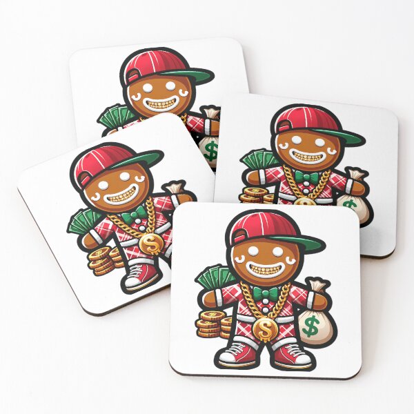 Item preview, Gangster Gingerbread Man Money Bag Christmas designed and sold by Miss Sassy Party Designs.