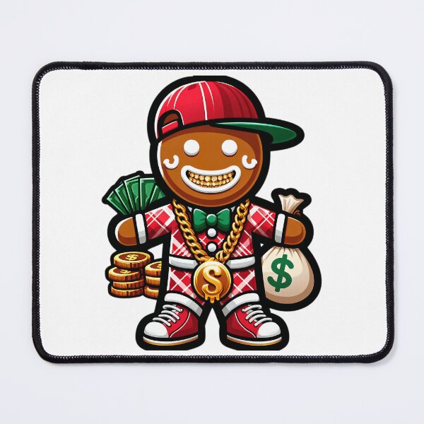 Item preview, Gangster Gingerbread Man Money Bag Christmas designed and sold by Miss Sassy Party Designs.