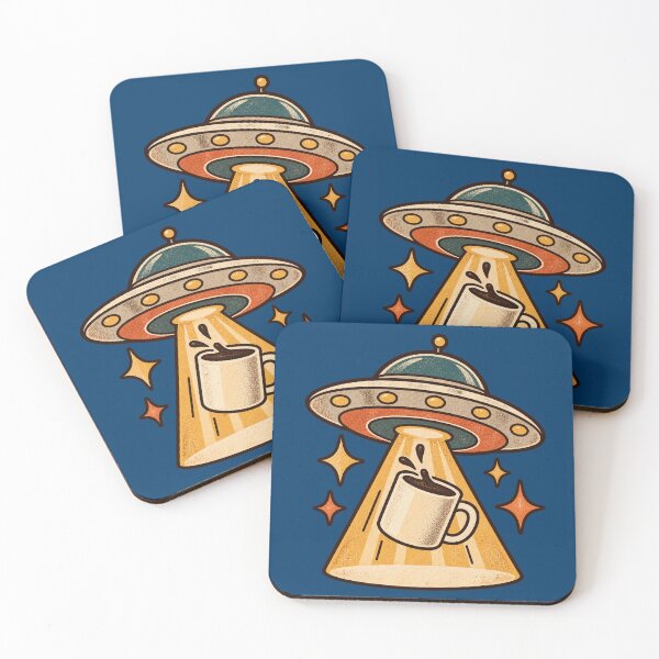 Item preview, UFO Coffee Abduction designed and sold by Glottopia.