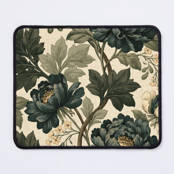Item preview, Dark Peony Vintage Botanical Floral Pattern designed and sold by TheVintageEdit.