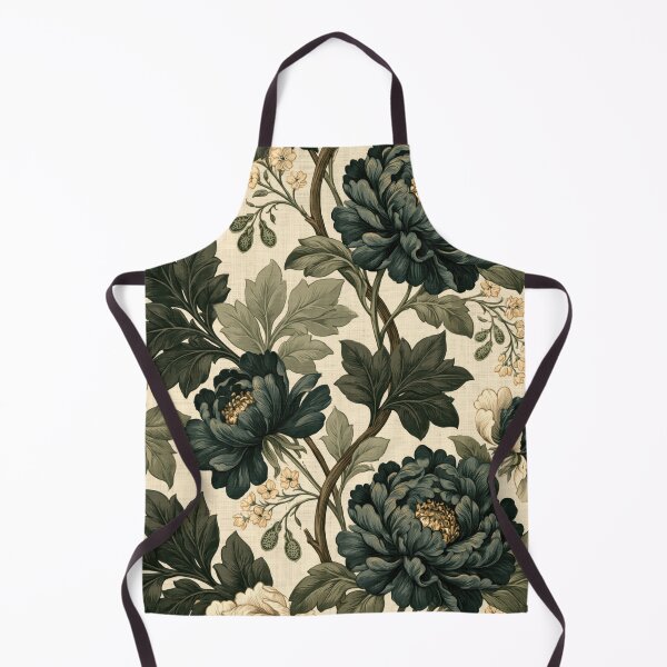 Item preview, Dark Peony Vintage Botanical Floral Pattern designed and sold by TheVintageEdit.