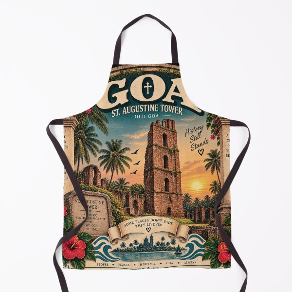 Item preview, St. Augustine Tower · Old Goa · UNESCO Heritage designed and sold by Goanheartprints.
