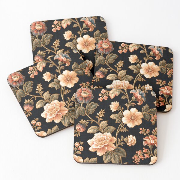 Item preview, Dark Vintage Floral Botanical Pattern designed and sold by TheVintageEdit.