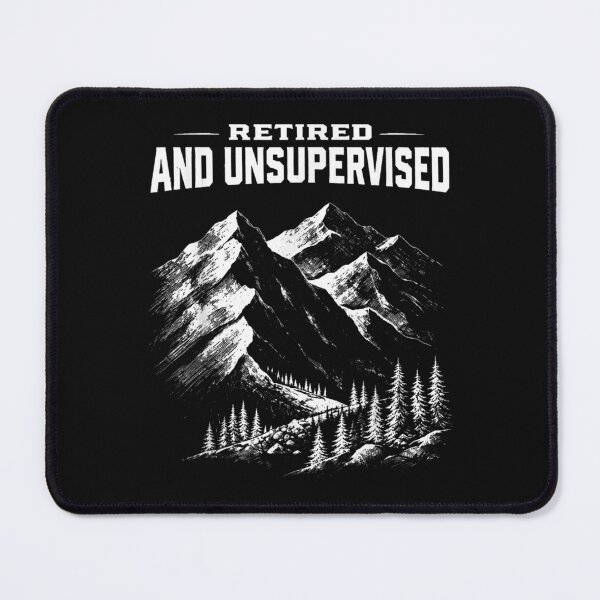 Item preview, Retired and Unsupervised Mountain Funny Vintage designed and sold by ArtByimamS.