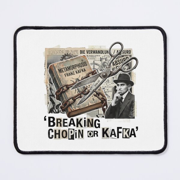 Item preview, Franz Kafka Literary Vintage Collage Art designed and sold by OzzFrequency.