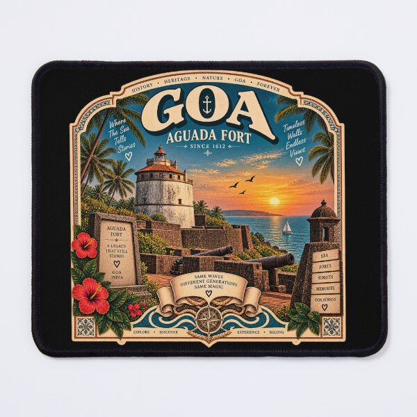 Item preview, Aguada Fort — Since 1612 · Goa designed and sold by Goanheartprints.