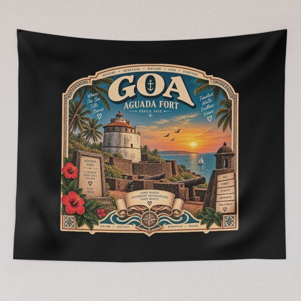 Item preview, Aguada Fort — Since 1612 · Goa designed and sold by Goanheartprints.