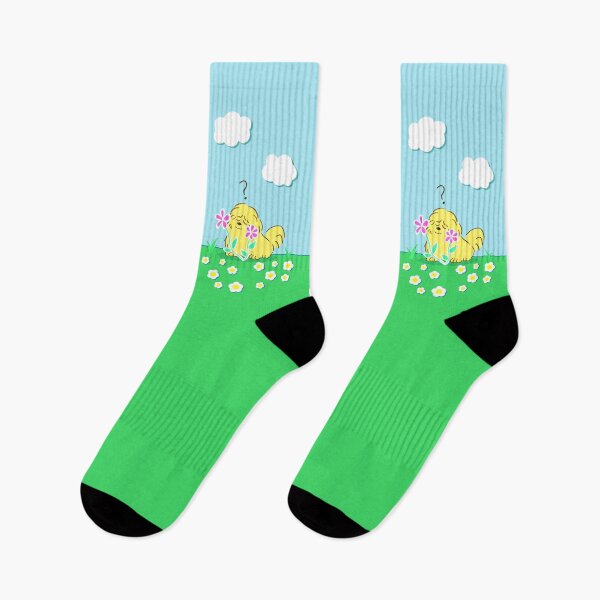 Item preview, Socks with cute Lhasa Apso dog! designed and sold by Sponjo.