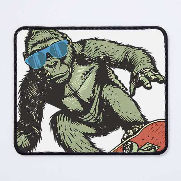 Item preview, Cool Skateboarding Gorilla designed and sold by Structure-Blue.