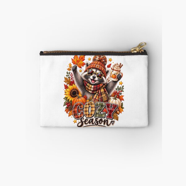 Item preview, Cozy Season Raccoon Fall Autumn Pumpkin Plaid Coffee Cute Harvest designed and sold by Rtcraftani.