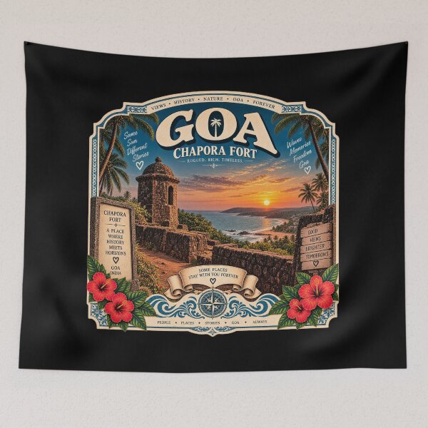 Item preview, Chapora Fort — Where History Meets Horizons designed and sold by Goanheartprints.