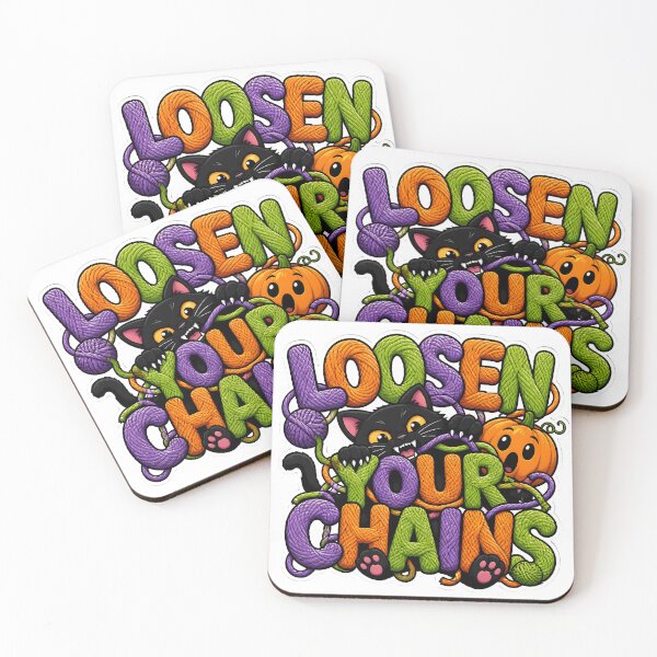 Item preview, Loosen Your Chains Funny Cute Retro Black Cat Nietzsche designed and sold by VisualVerseLab.