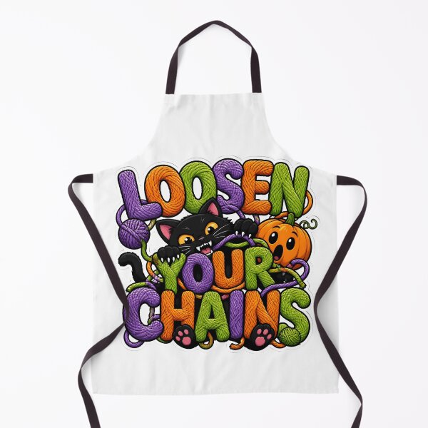Item preview, Loosen Your Chains Funny Cute Retro Black Cat Nietzsche designed and sold by VisualVerseLab.