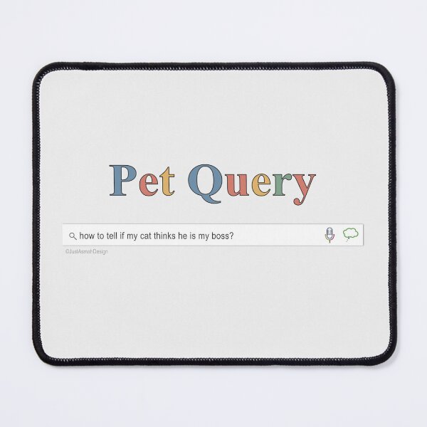 Item preview, Cat Is My Boss - Funny Cat Owner Search Bar designed and sold by JustAsmahDesign.
