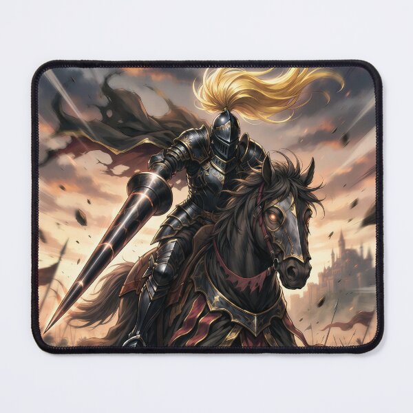 Item preview, black cavalry knight charge (no border) designed and sold by Crimsonmerchant.