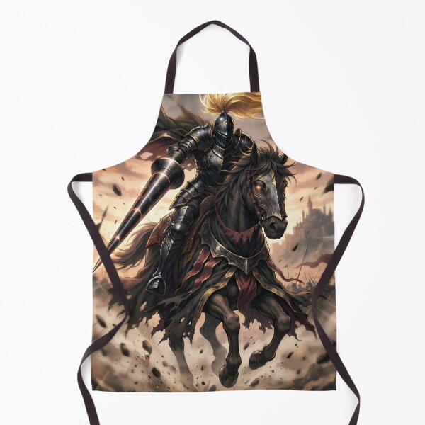 Item preview, black cavalry knight charge (no border) designed and sold by Crimsonmerchant.